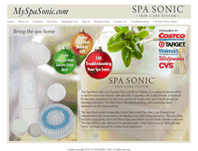 Tablet Screenshot of myspasonic.com